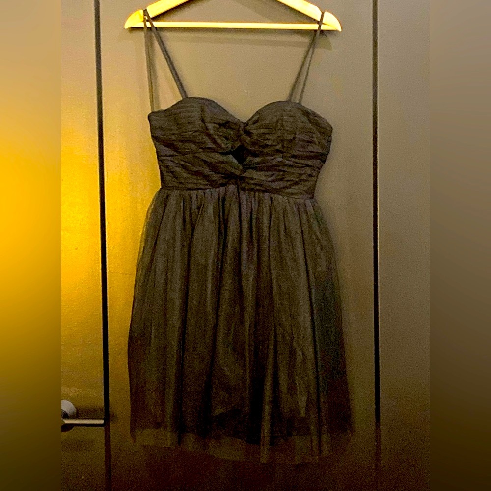 Modcloth Ark & Co. sz S black tulle party dress with keyhole detail